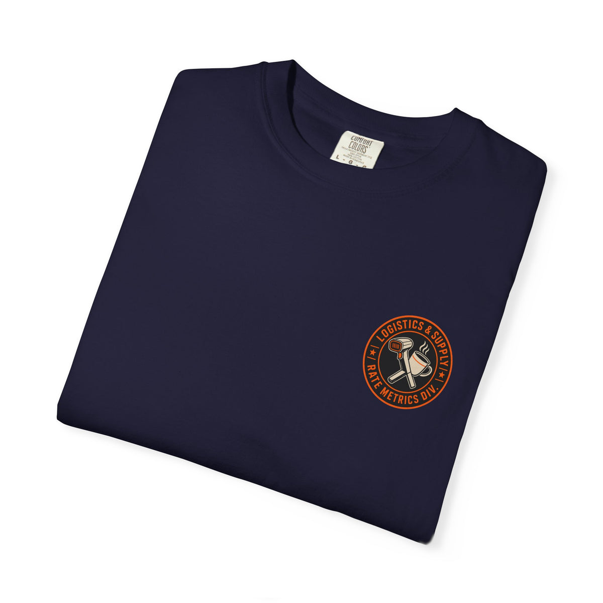 Running on Caffeine and Rate Metrics T-Shirt — Warehouse Worker Tee