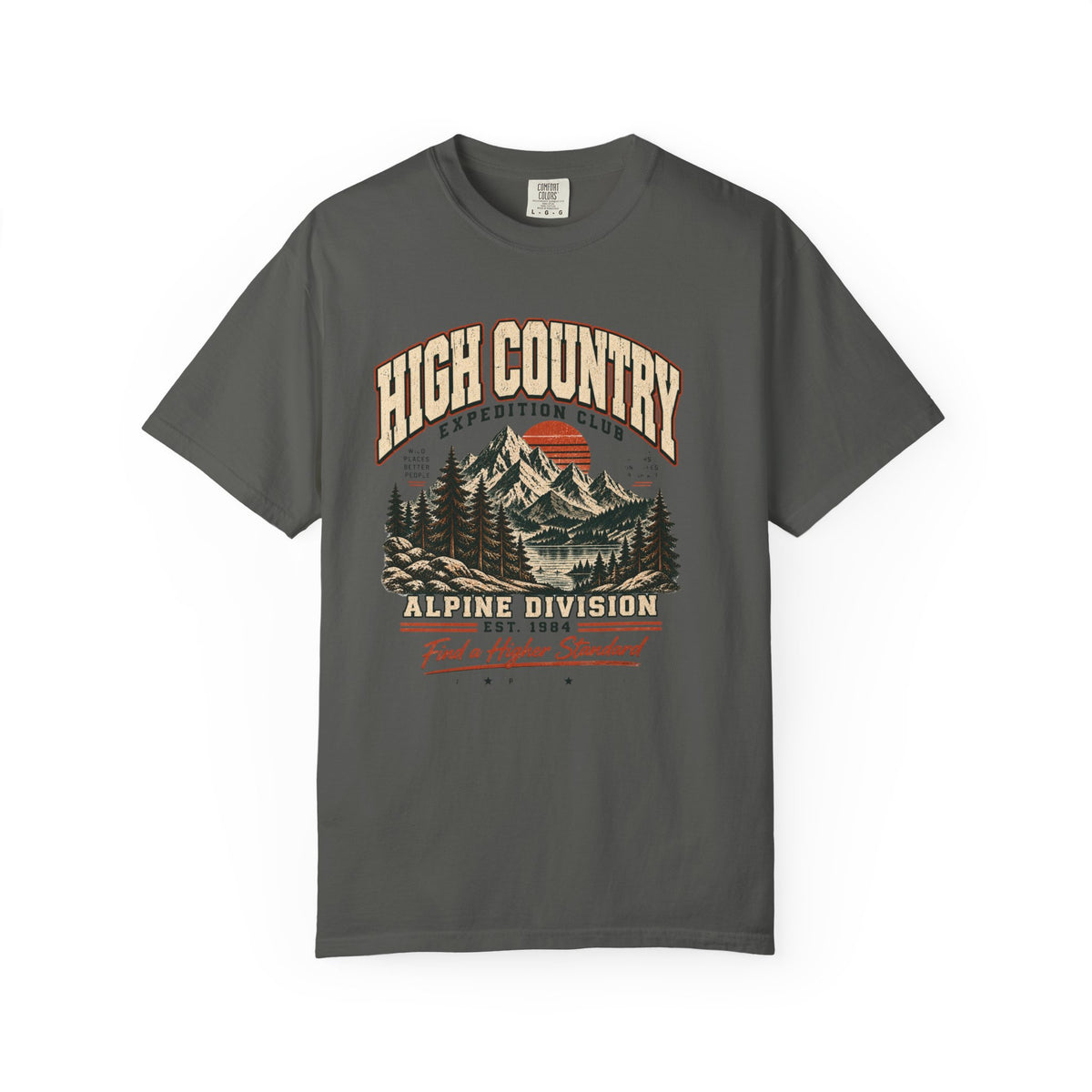 High Country Alpine Division T-Shirt — Vintage Mountain Outdoors Tee