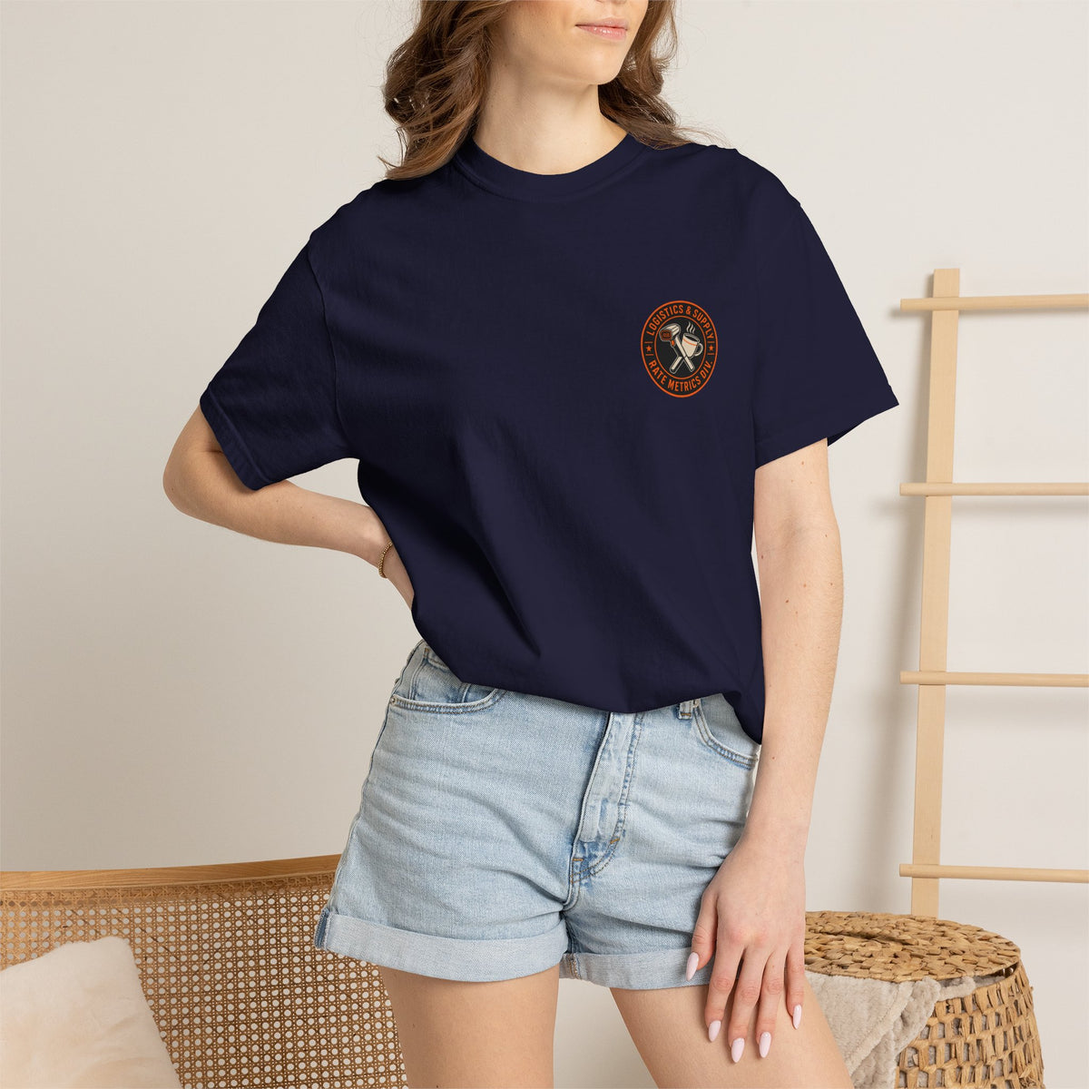 Running on Caffeine and Rate Metrics T-Shirt — Warehouse Worker Tee
