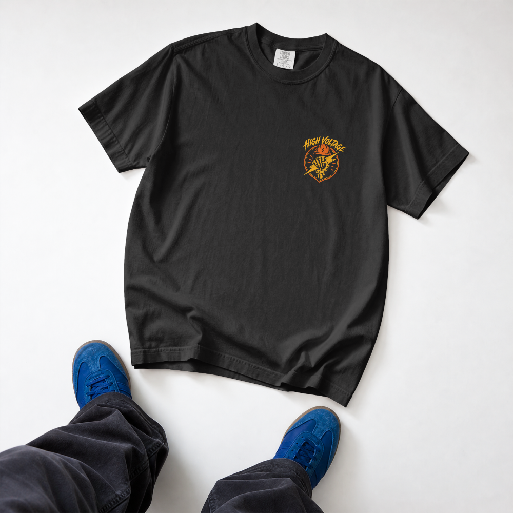 T-Shirt — “Shockingly Good at My Job” Electrician Graphic Tee