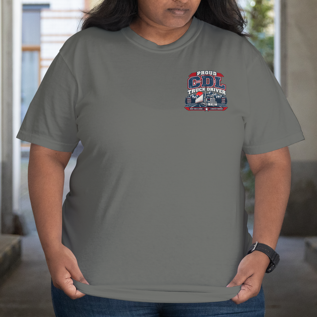 CDL Checklist T-Shirt — "Passed the Skills Test, Earned My CDL" Trucker Shirt