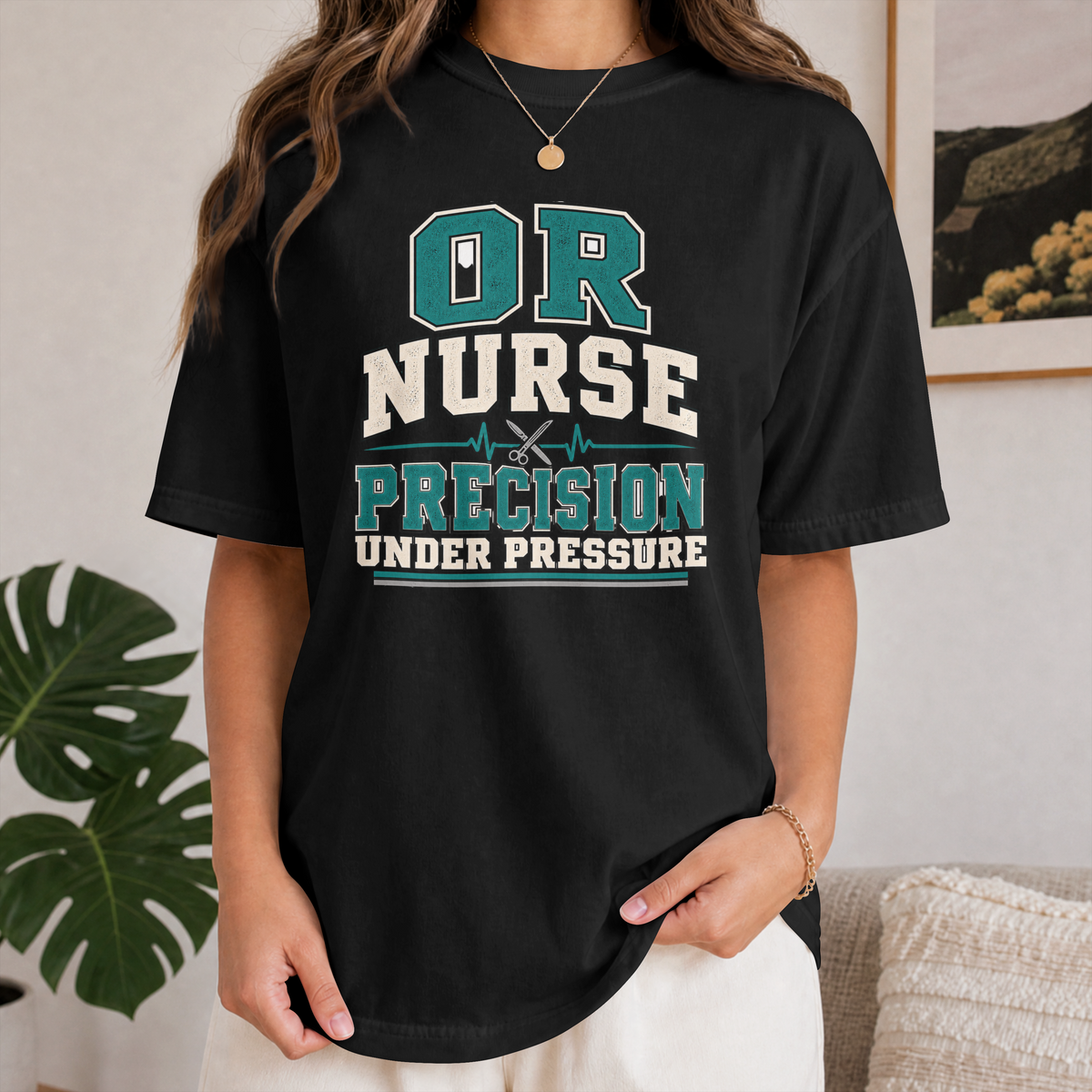 OR Nurse T-Shirt — "Precision Under Pressure" Surgical Nurse Tee