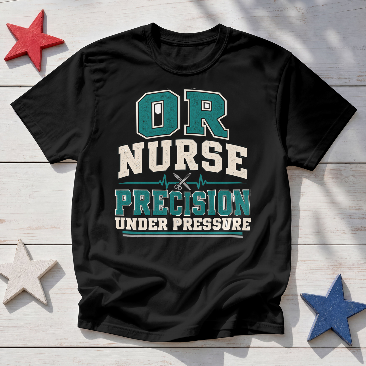 OR Nurse T-Shirt — "Precision Under Pressure" Surgical Nurse Tee