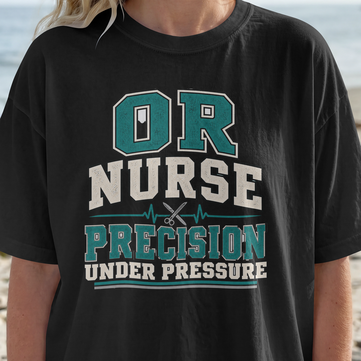 OR Nurse T-Shirt — "Precision Under Pressure" Surgical Nurse Tee