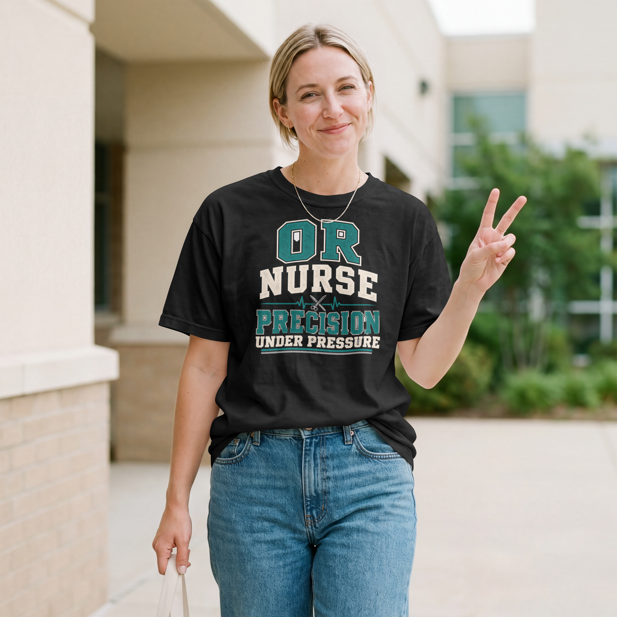 OR Nurse T-Shirt — "Precision Under Pressure" Surgical Nurse Tee