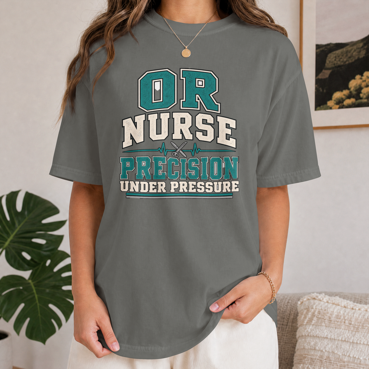 OR Nurse T-Shirt — "Precision Under Pressure" Surgical Nurse Tee