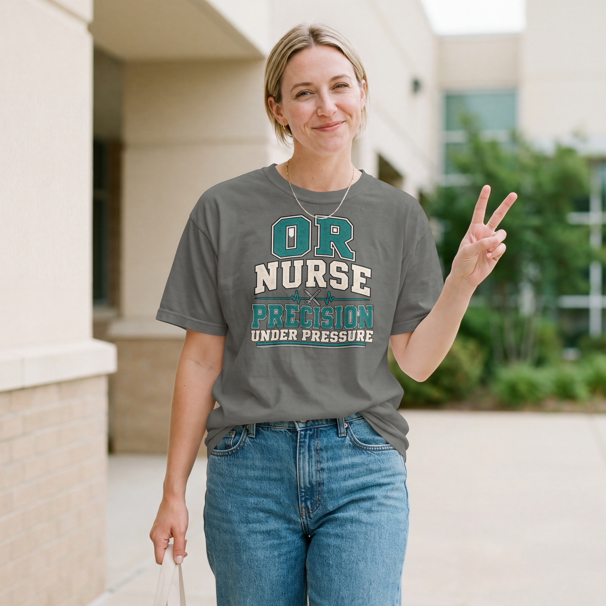 OR Nurse T-Shirt — "Precision Under Pressure" Surgical Nurse Tee