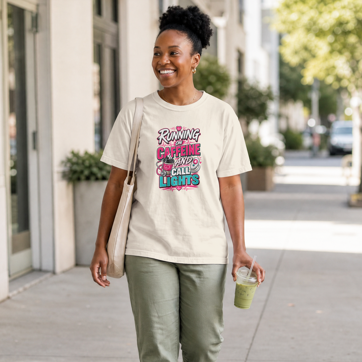 Running on Caffeine and Call Lights T-Shirt