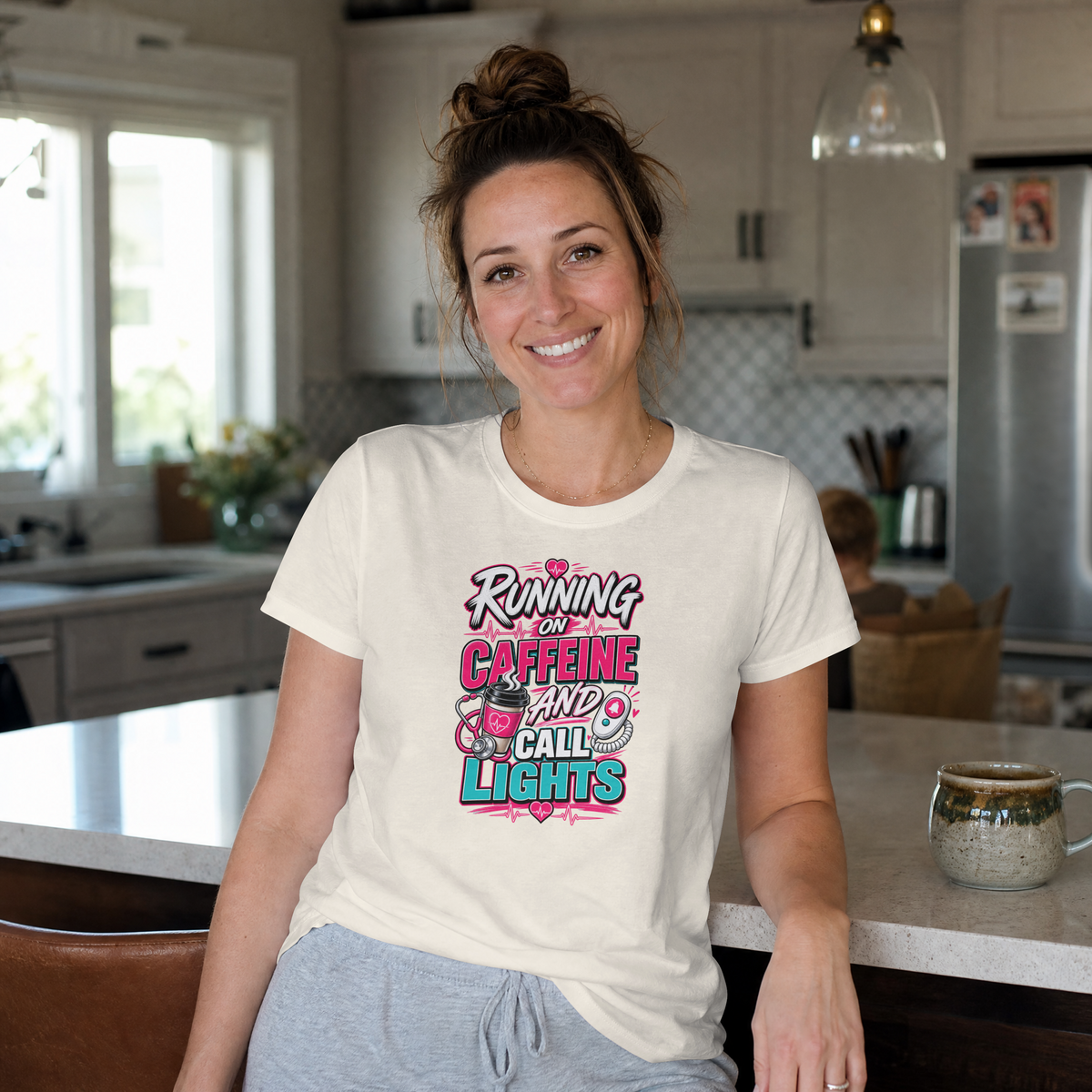 Running on Caffeine and Call Lights T-Shirt