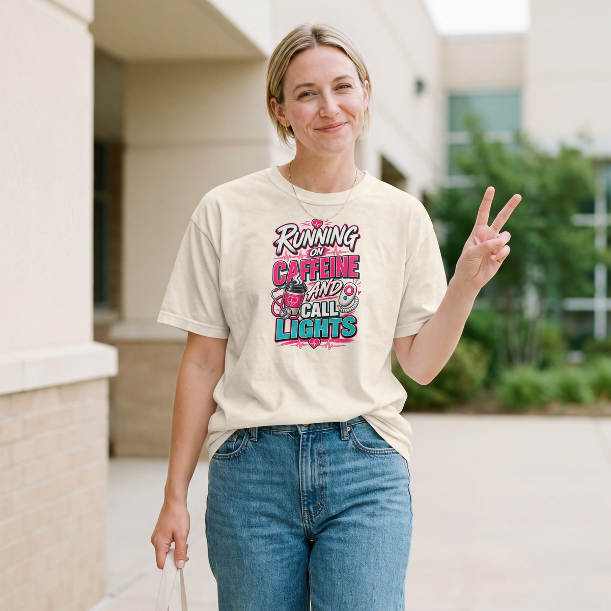 Running on Caffeine and Call Lights T-Shirt