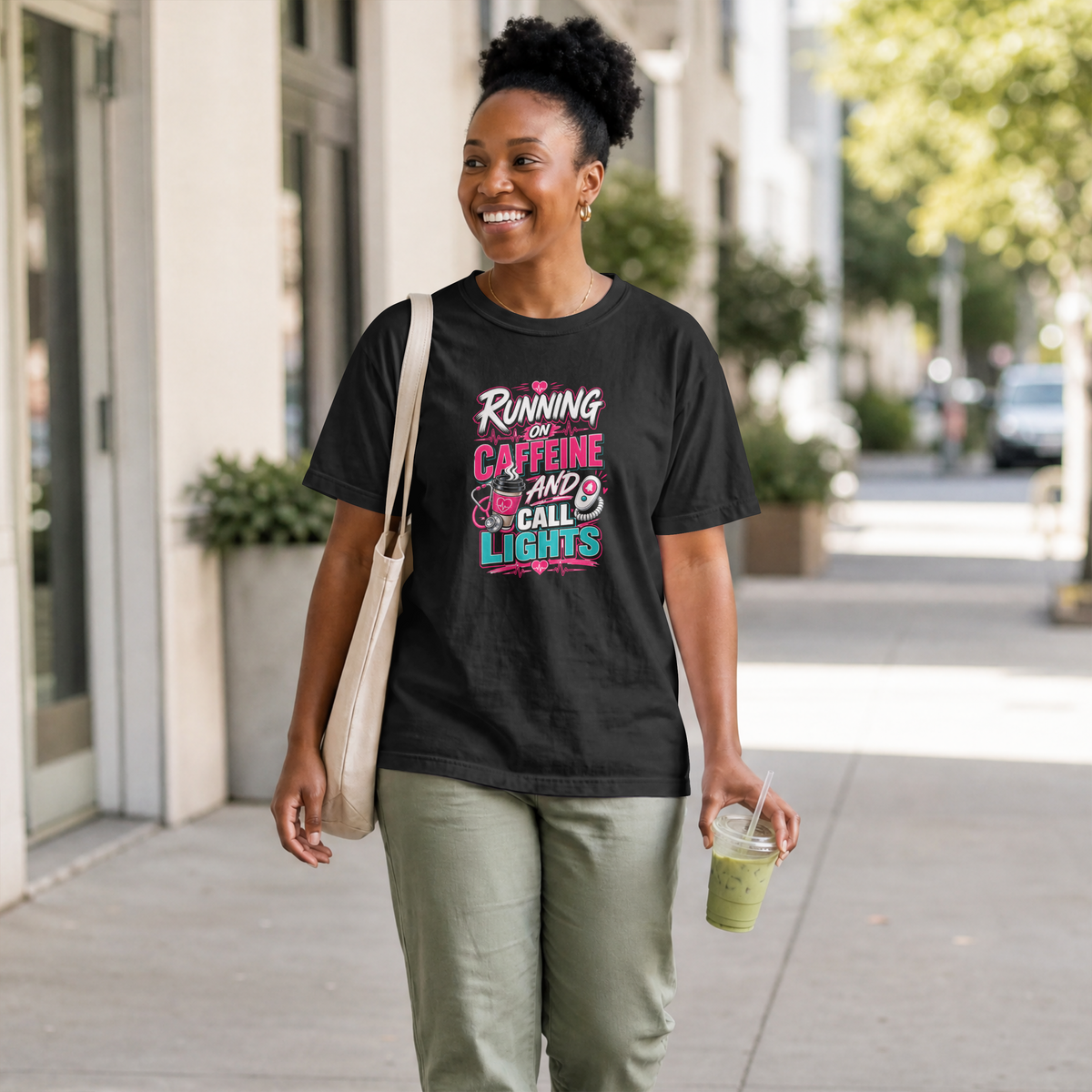 Running on Caffeine and Call Lights T-Shirt
