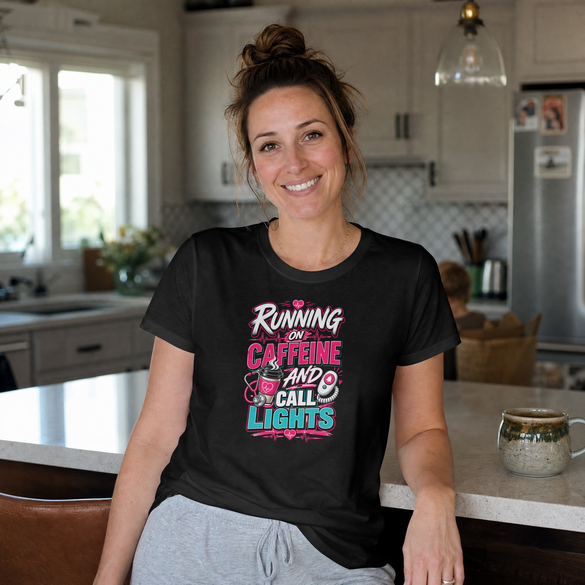 Running on Caffeine and Call Lights T-Shirt