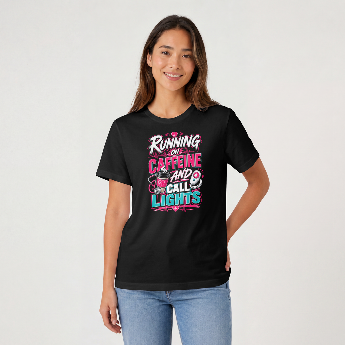 Running on Caffeine and Call Lights T-Shirt