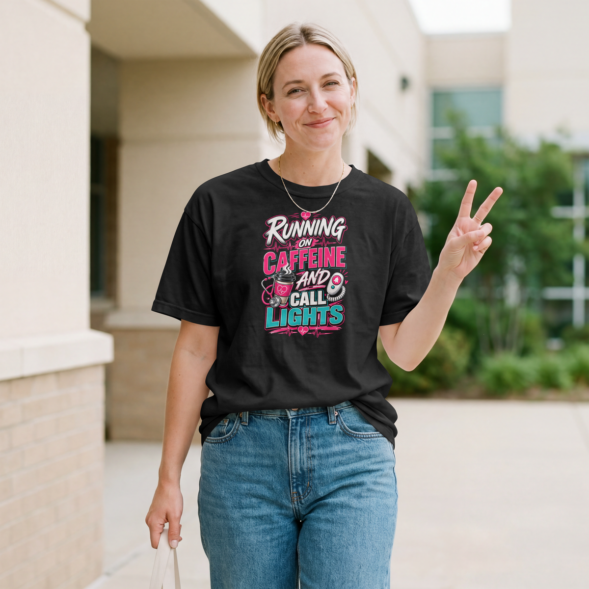 Running on Caffeine and Call Lights T-Shirt
