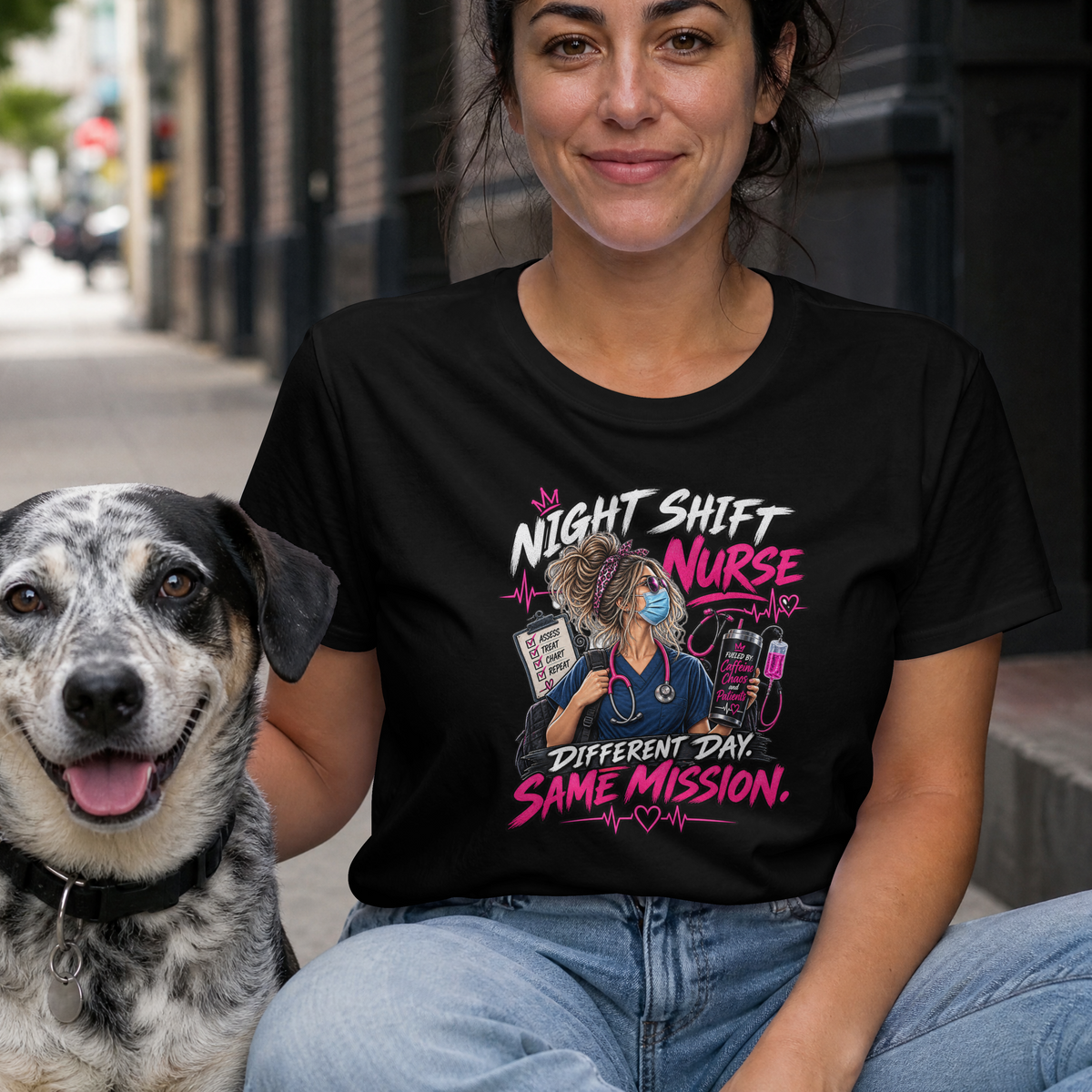 Night Shift Nurse T-Shirt T-shirt product image by XGRITX