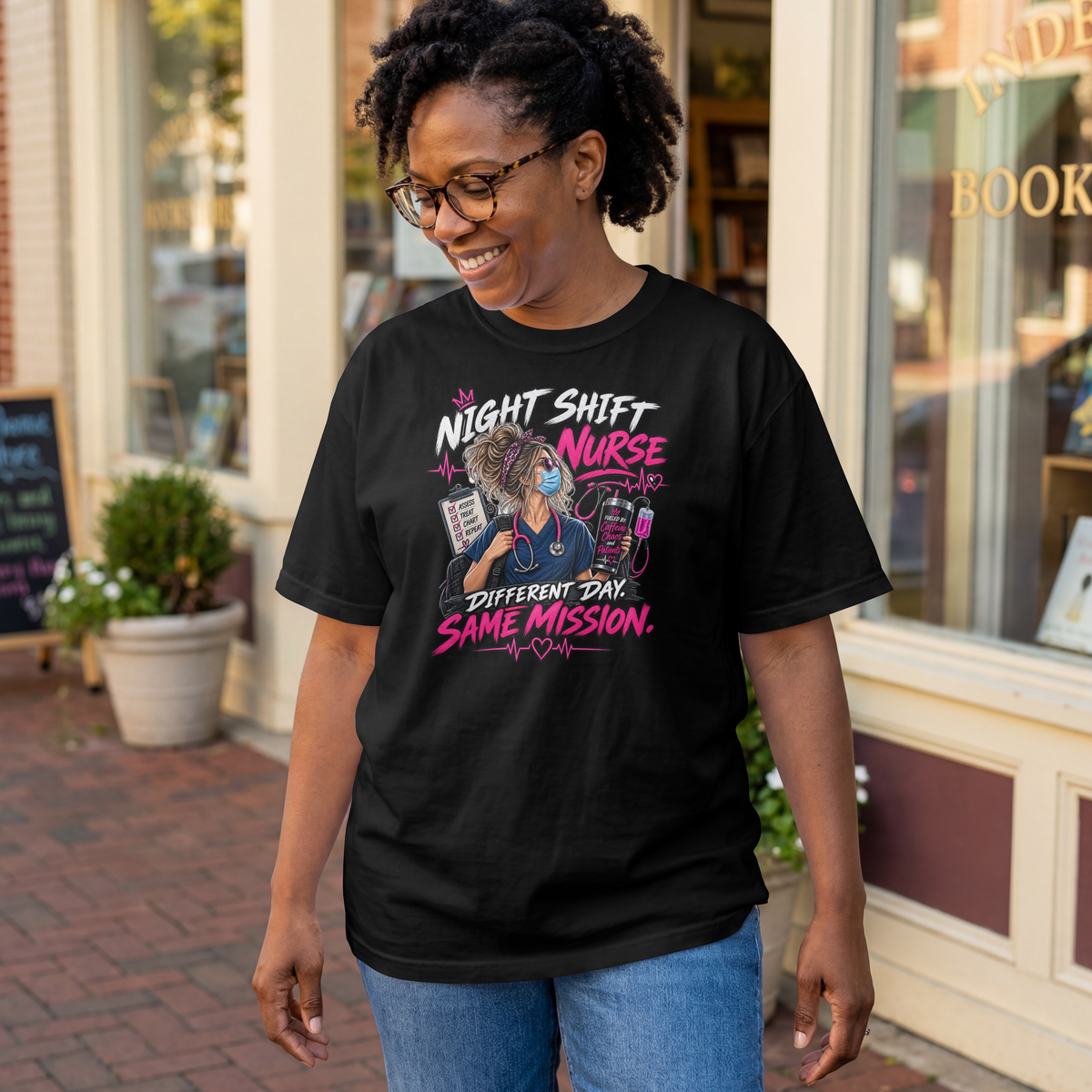 Night Shift Nurse T-Shirt T-shirt product image by XGRITX