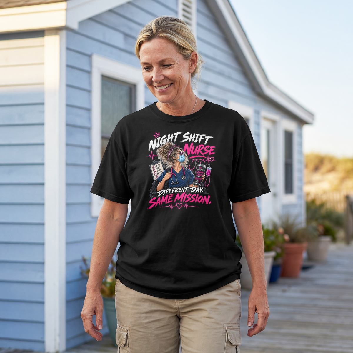 Night Shift Nurse T-Shirt T-shirt product image by XGRITX