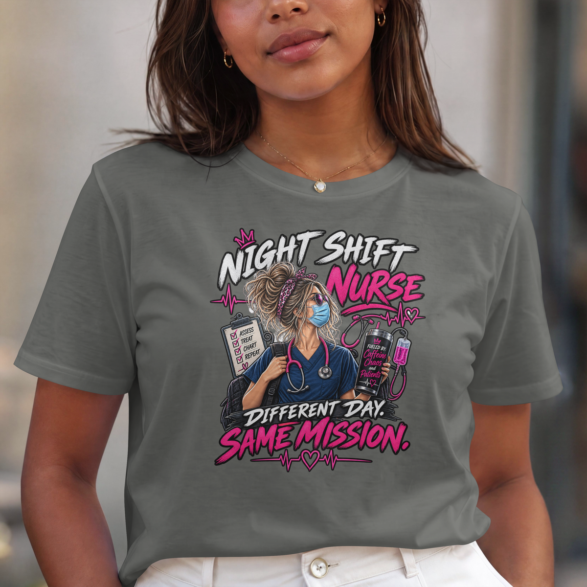 Night Shift Nurse T-Shirt T-shirt product image by XGRITX