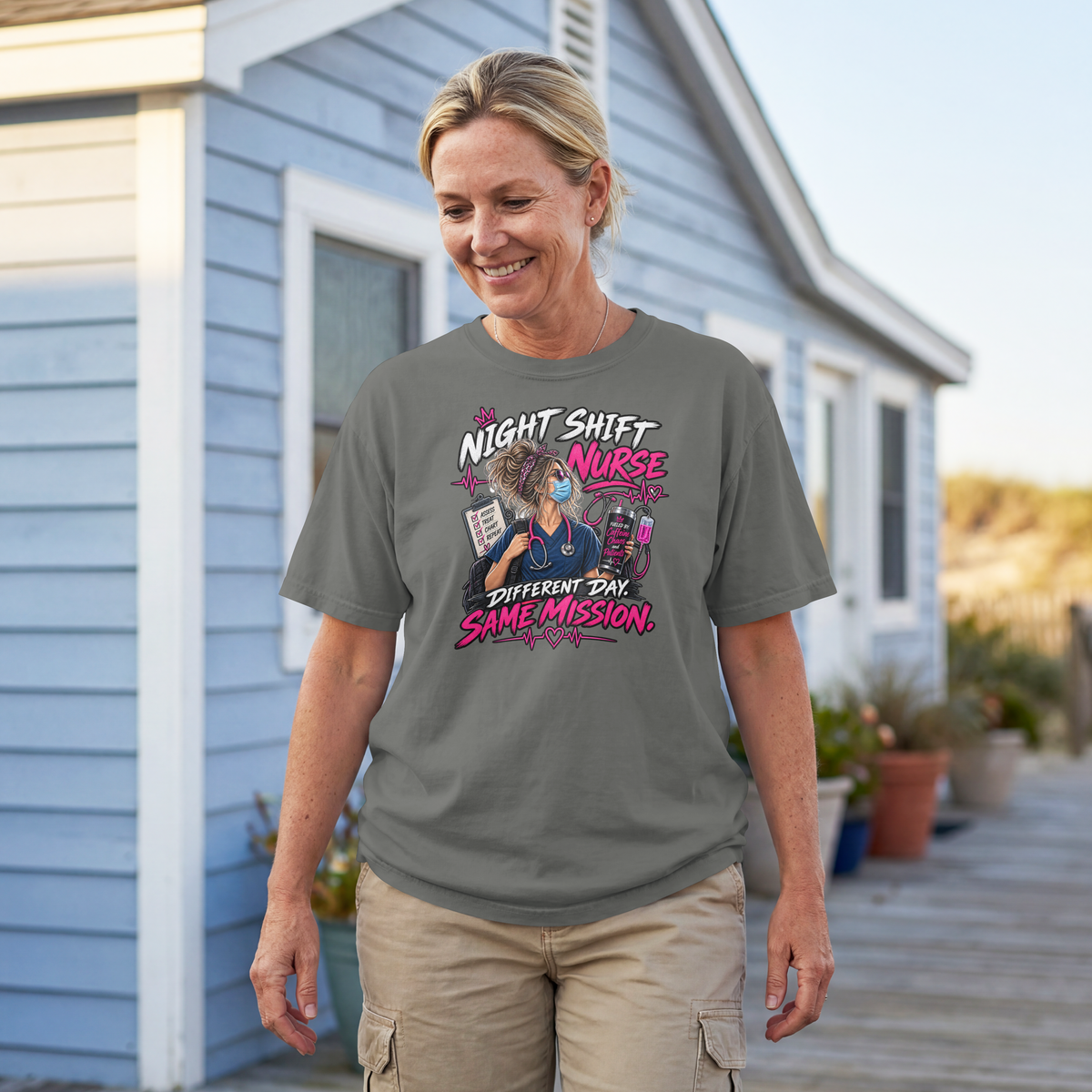 Night Shift Nurse T-Shirt T-shirt product image by XGRITX