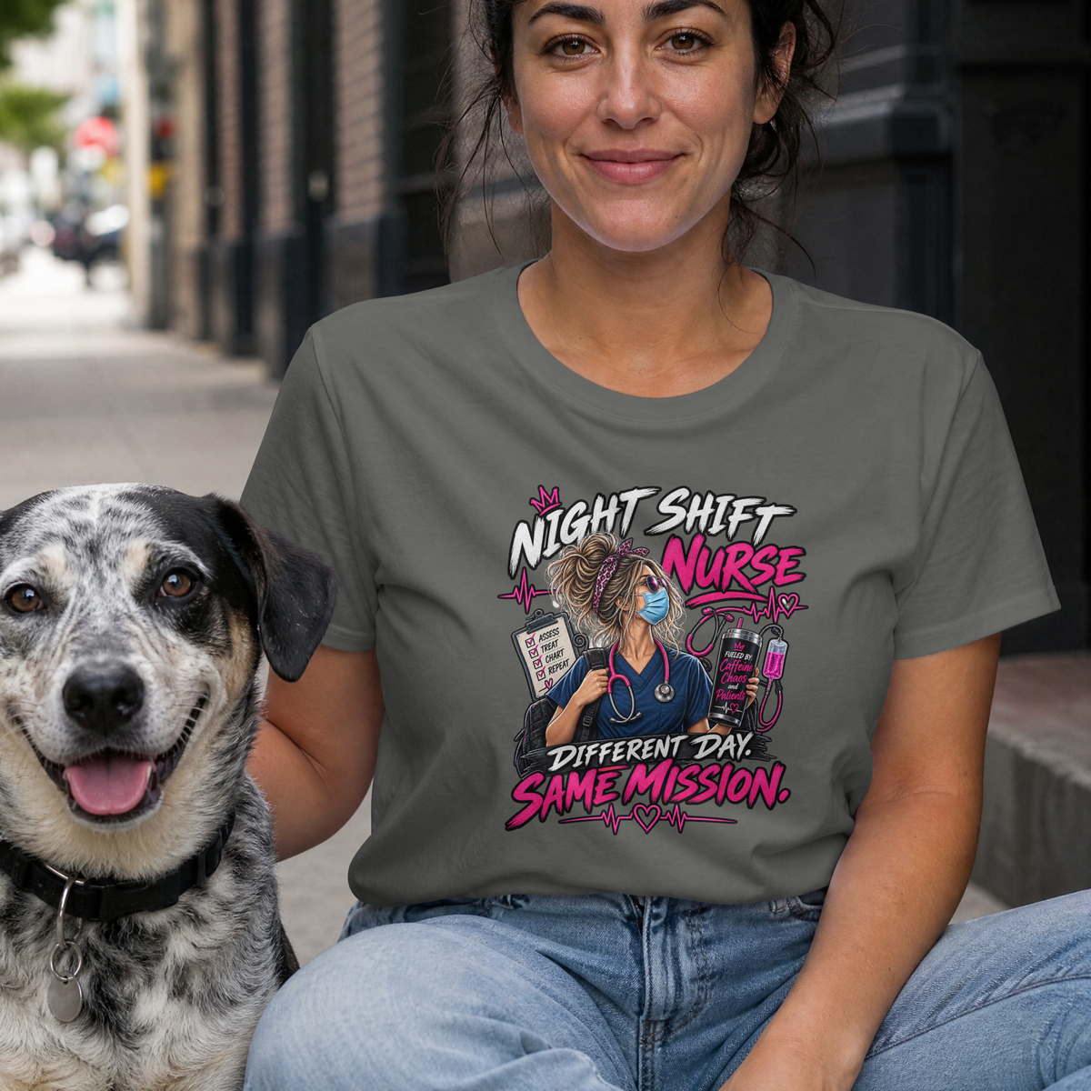 Night Shift Nurse T-Shirt T-shirt product image by XGRITX