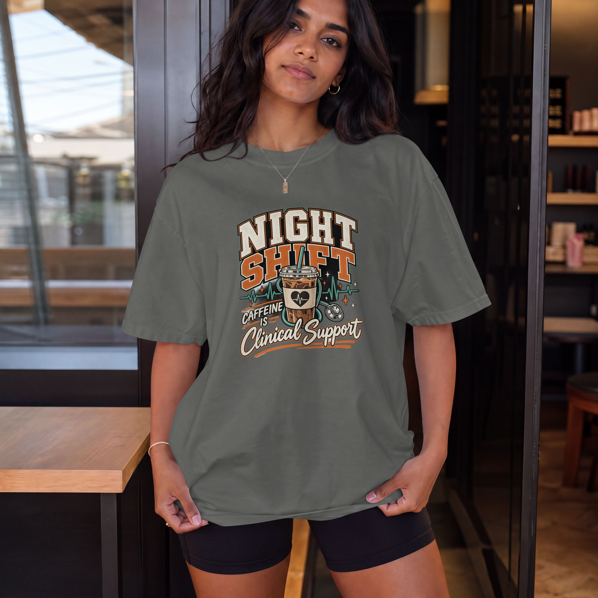 Night Shift Nurse Shirt – Caffeine Is Clinical Support