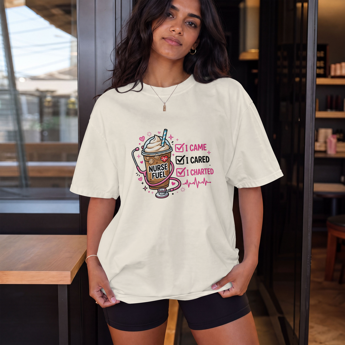 I Came I Cared I Charted Funny Nurse Shirt – Nurse Fuel Coffee Tee