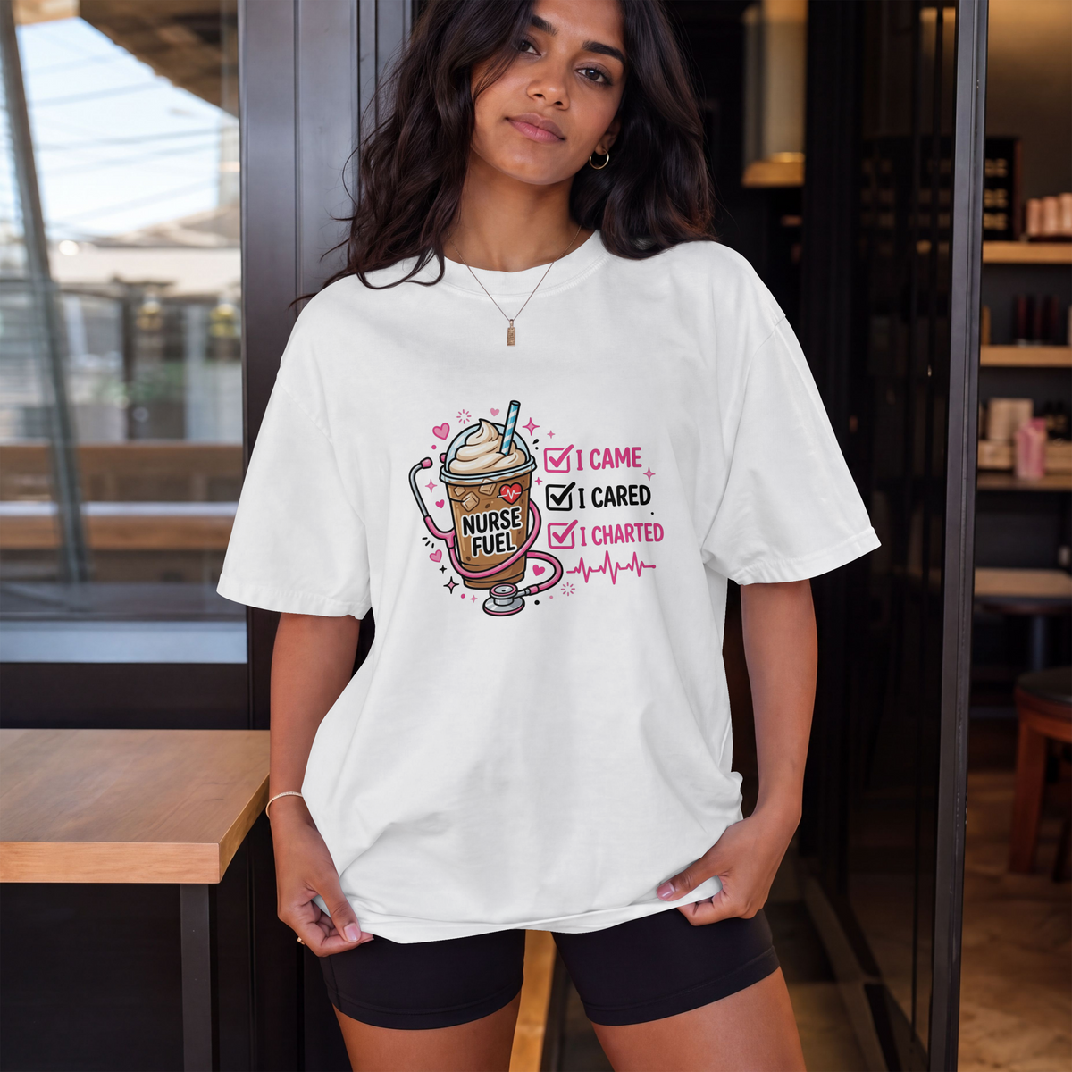 I Came I Cared I Charted Funny Nurse Shirt – Nurse Fuel Coffee Tee