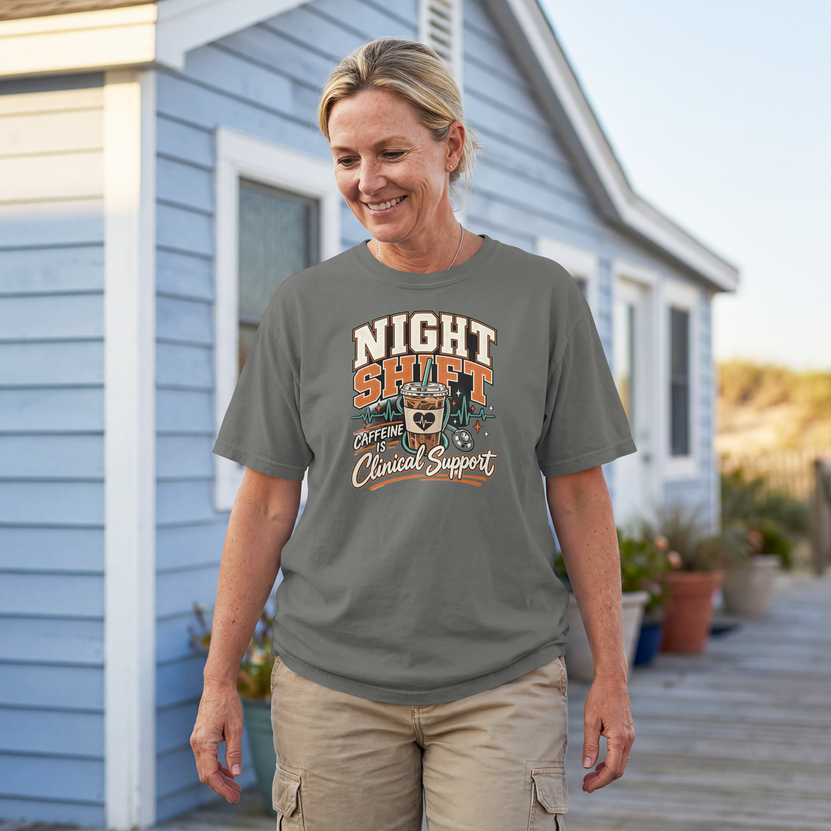 Night Shift Nurse Shirt – Caffeine Is Clinical Support