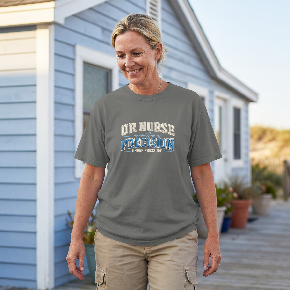 OR Nurse Shirt – Precision Under Pressure Operating Room Nurse Tee