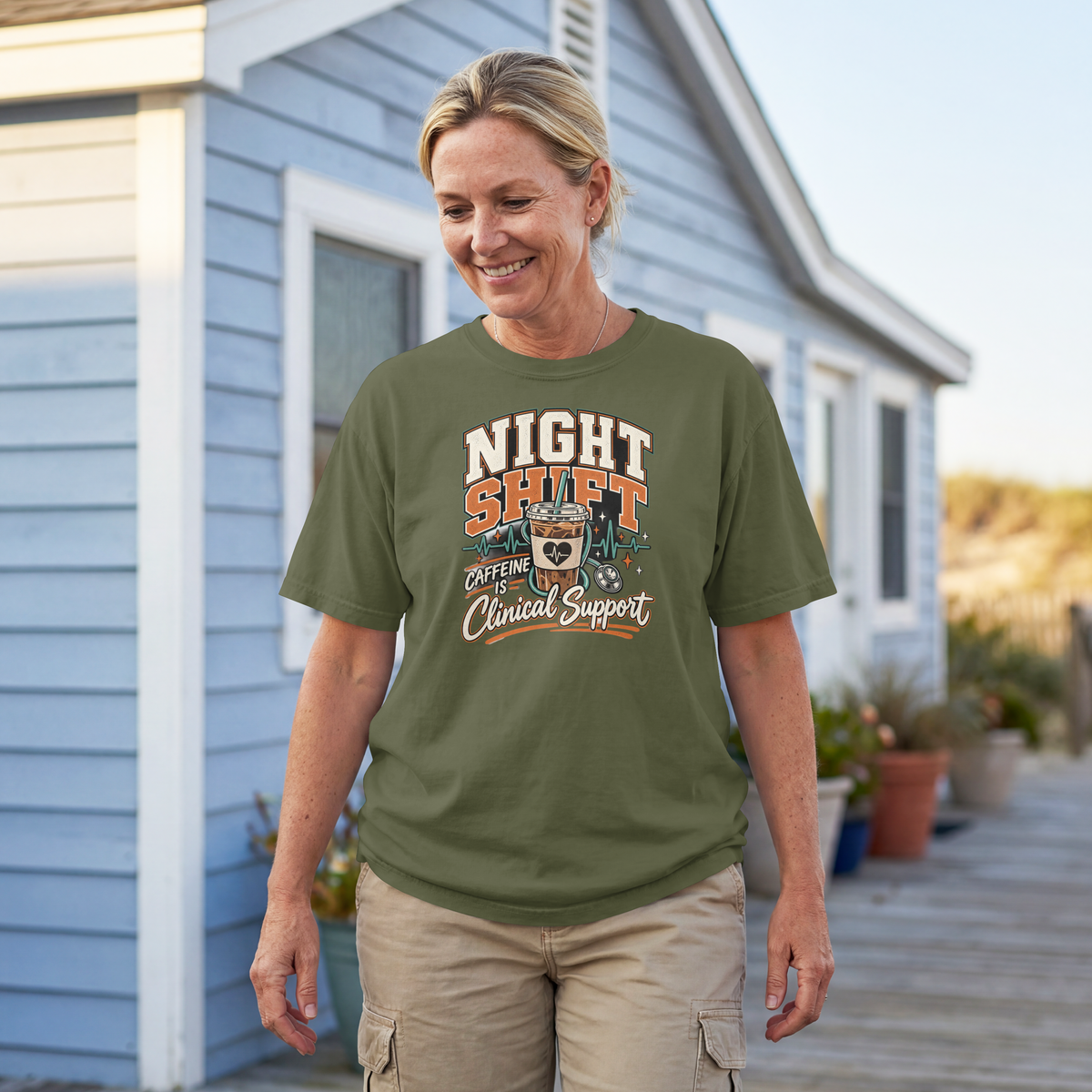 Night Shift Nurse Shirt – Caffeine Is Clinical Support