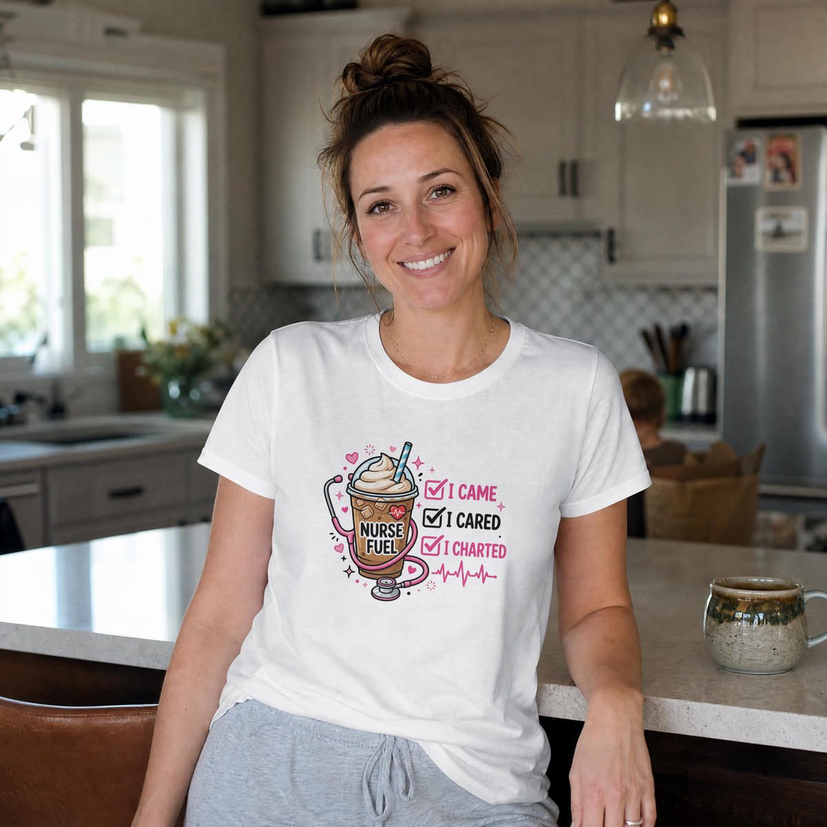 I Came I Cared I Charted Funny Nurse Shirt – Nurse Fuel Coffee Tee