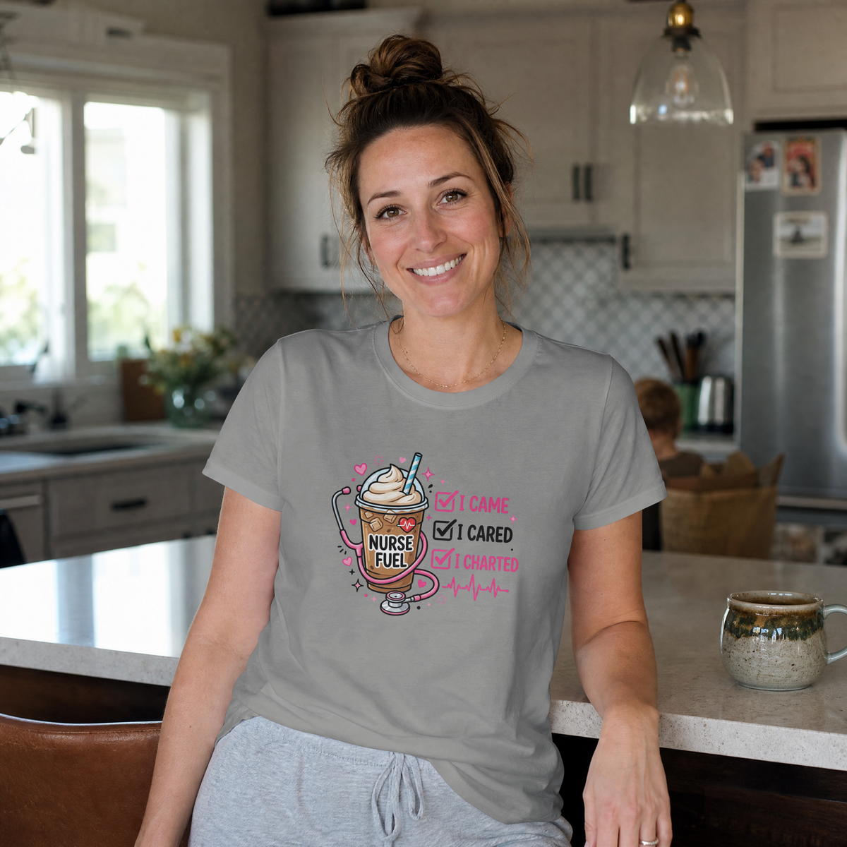 I Came I Cared I Charted Funny Nurse Shirt – Nurse Fuel Coffee Tee