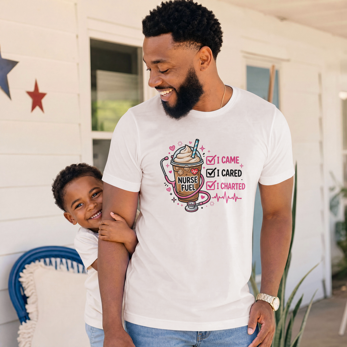 I Came I Cared I Charted Funny Nurse Shirt – Nurse Fuel Coffee Tee
