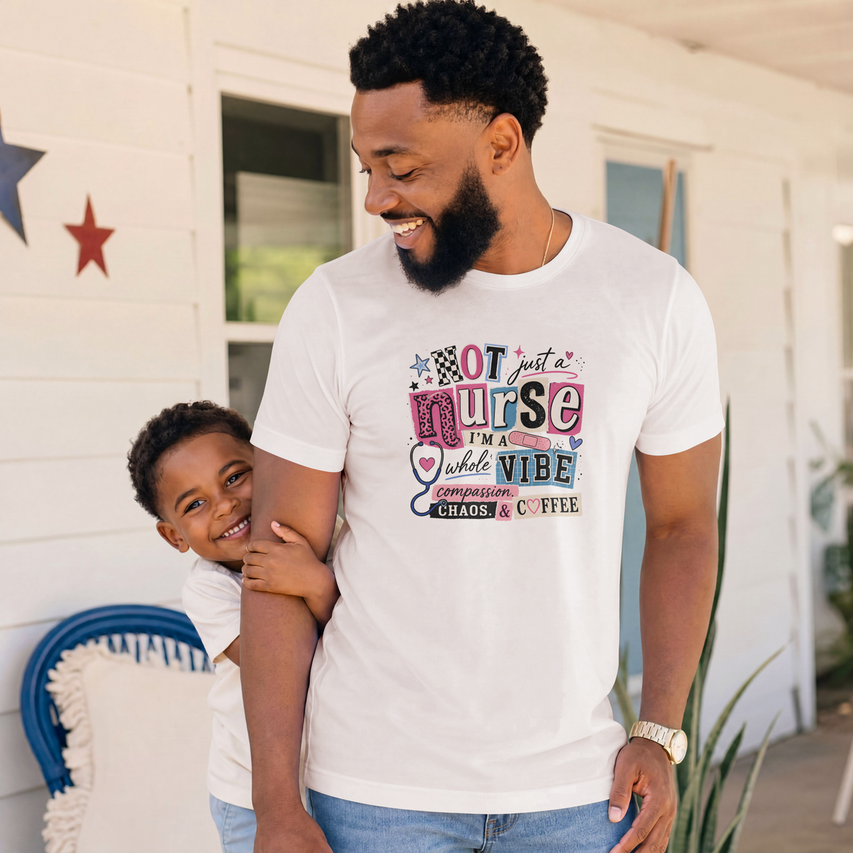 Not Just a Nurse I'm a Whole Vibe Funny Nurse T-Shirt