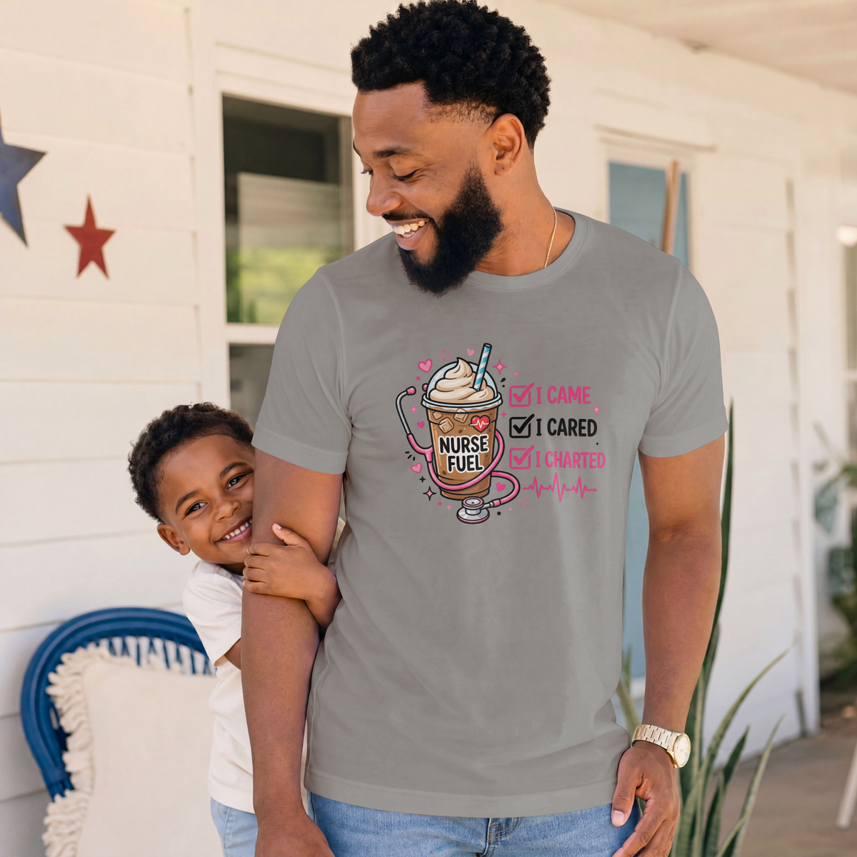 I Came I Cared I Charted Funny Nurse Shirt – Nurse Fuel Coffee Tee