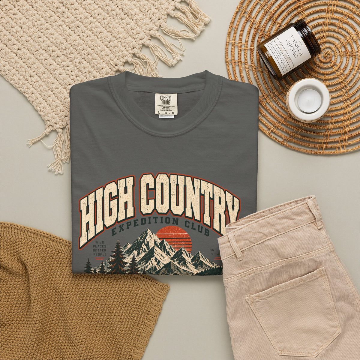 High Country Alpine Division T-Shirt — Vintage Mountain Outdoors Tee