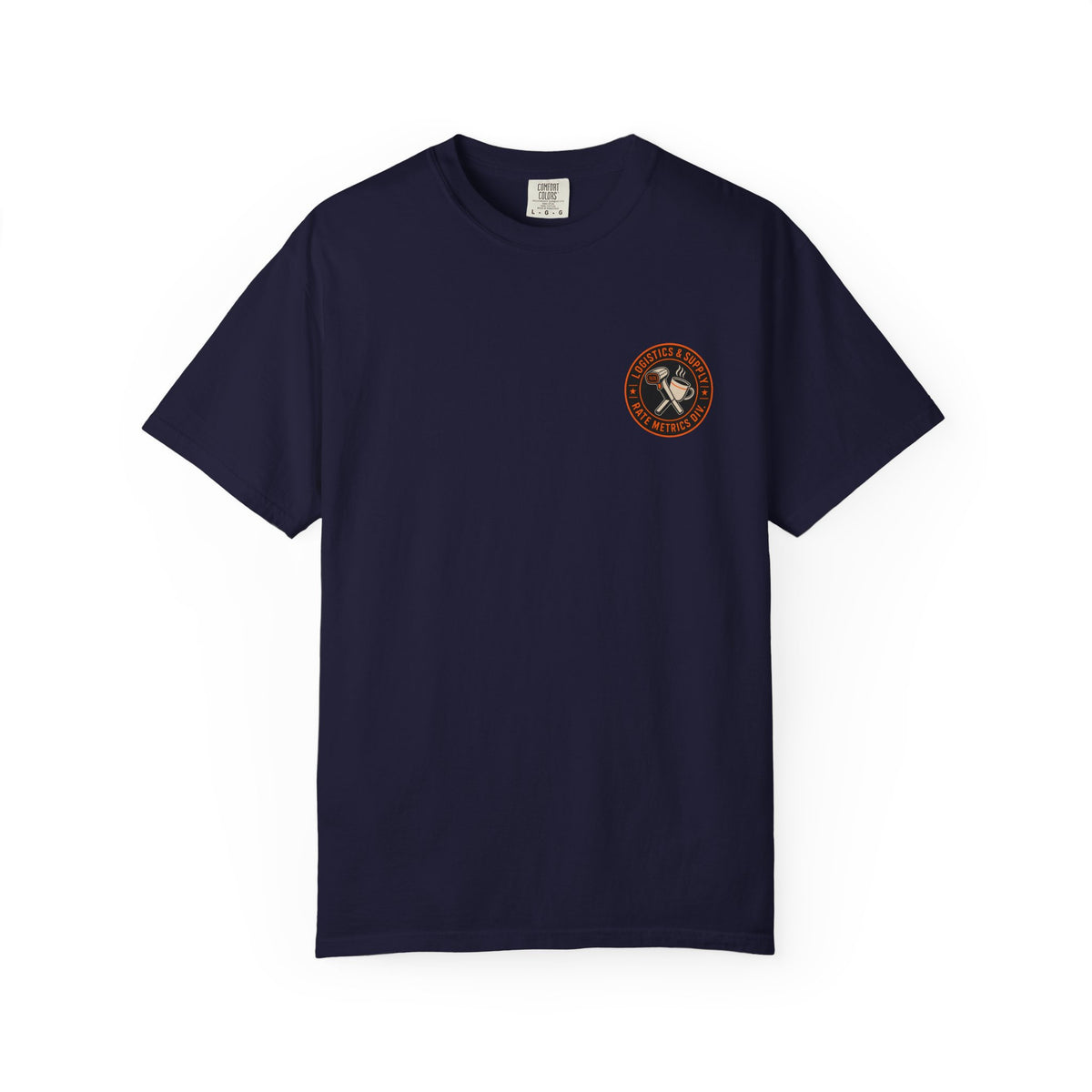 Running on Caffeine and Rate Metrics T-Shirt — Warehouse Worker Tee