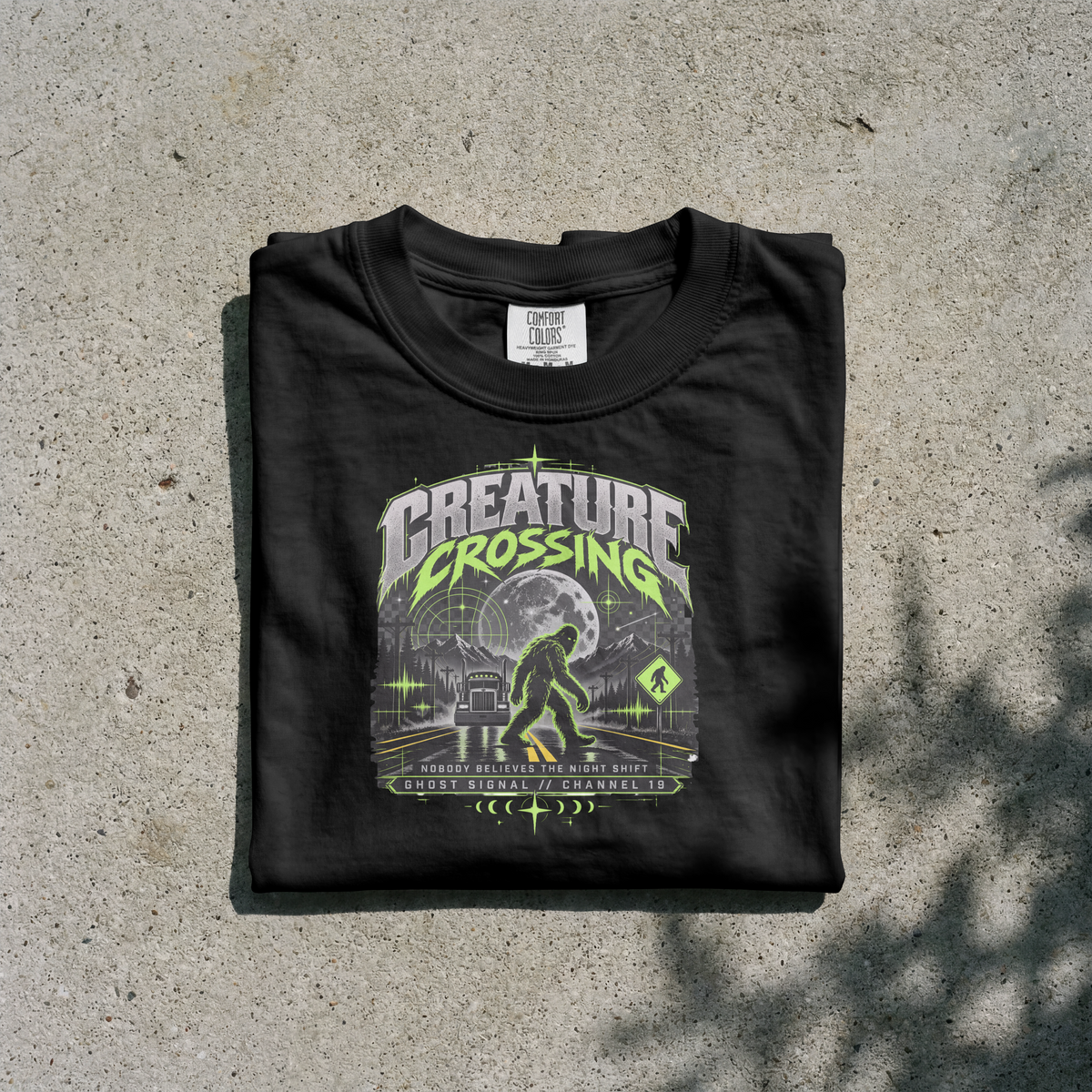 Ghost Signal Alien Trucker T-Shirt – On My 34-Hour Reset UFO Graphic Tee