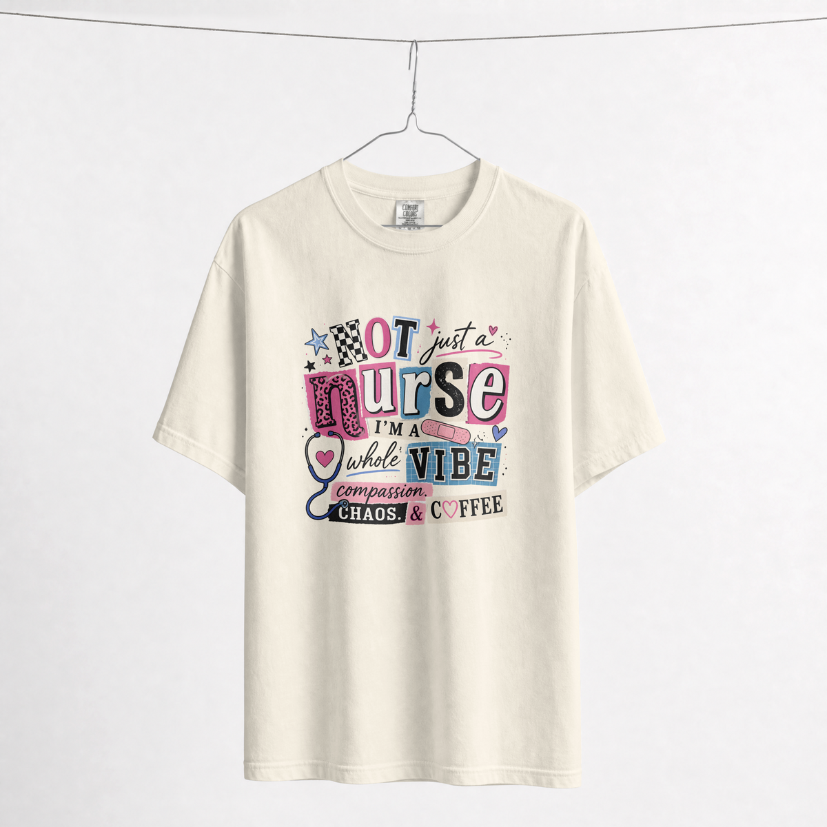 Not Just a Nurse I'm a Whole Vibe Funny Nurse T-Shirt