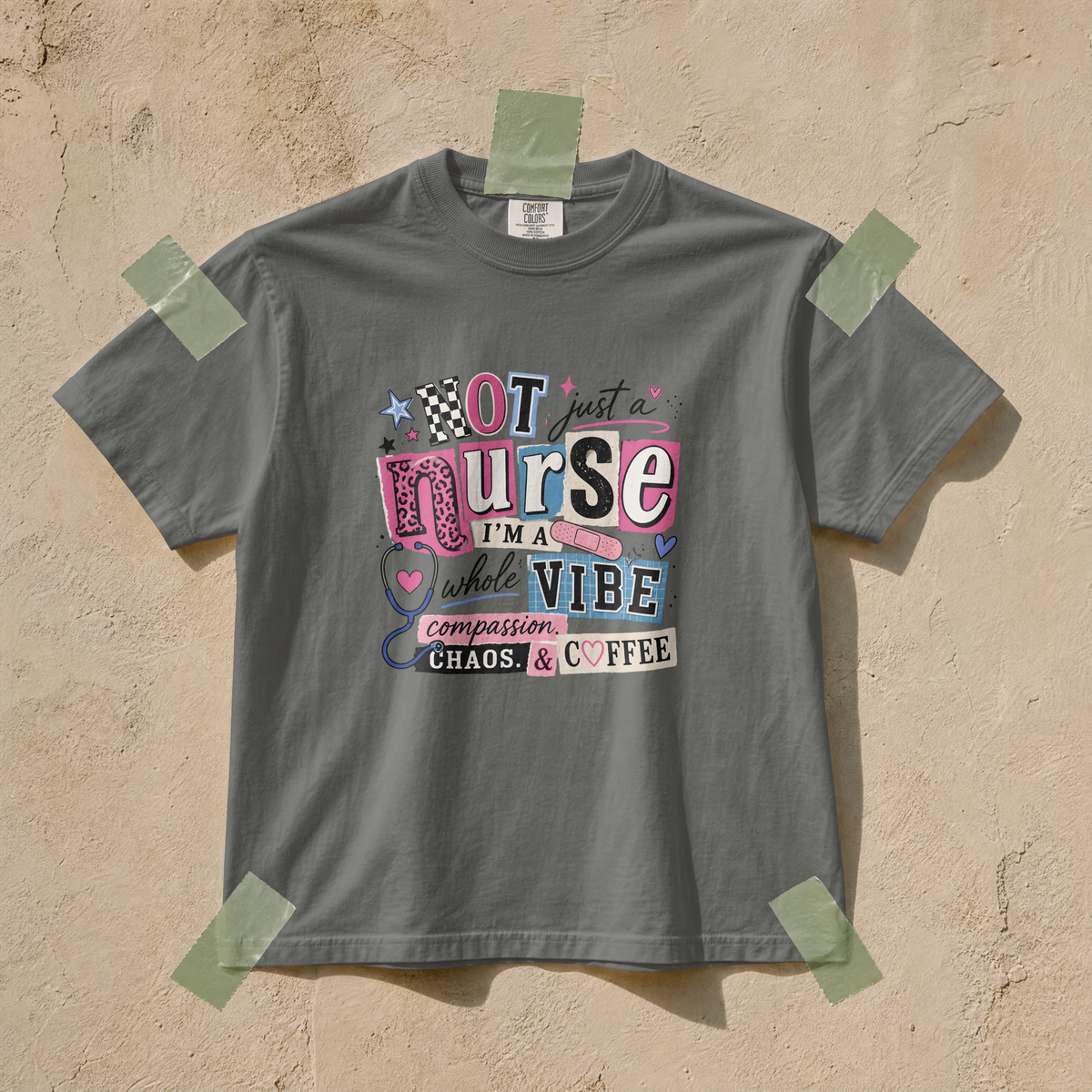 Not Just a Nurse I'm a Whole Vibe Funny Nurse T-Shirt