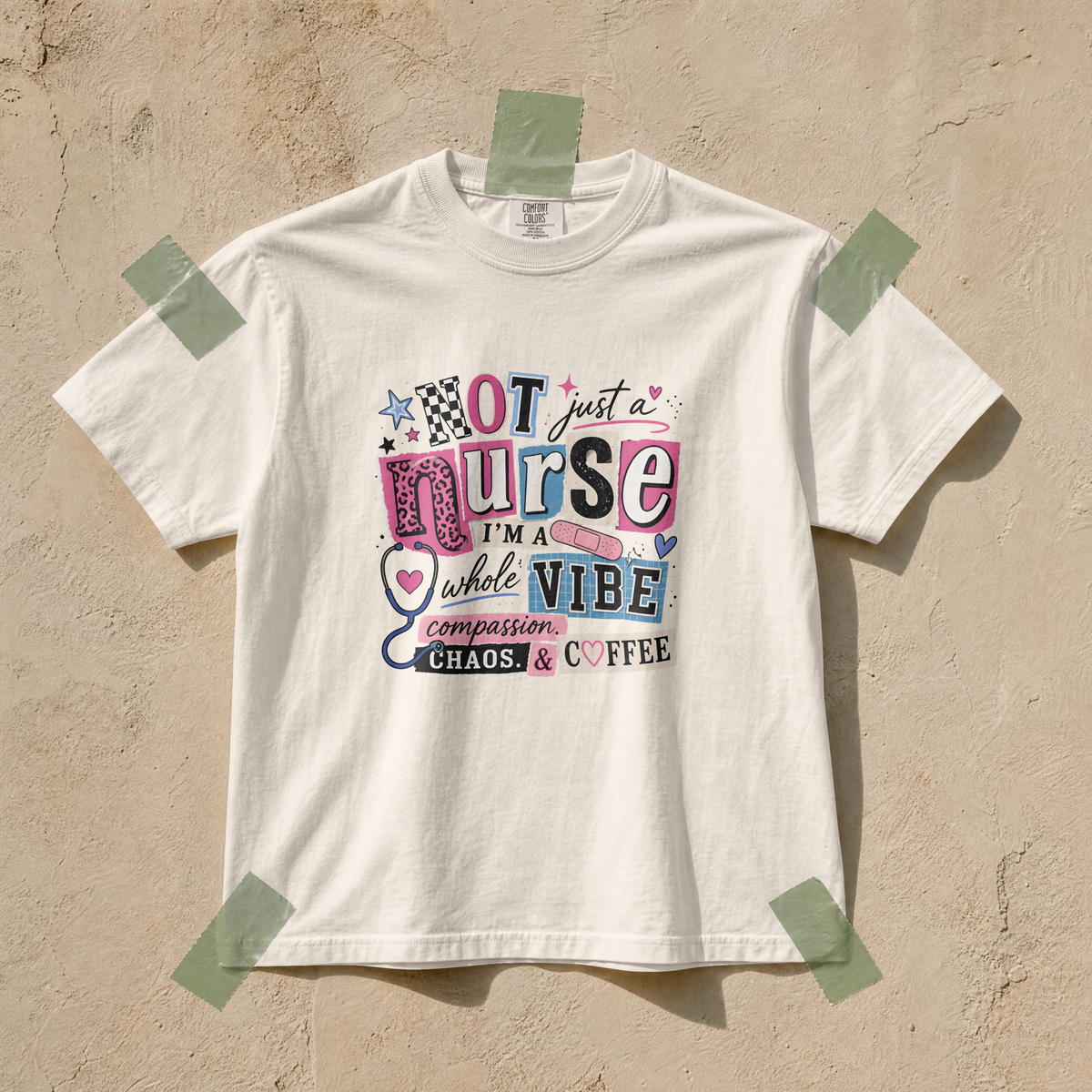 Not Just a Nurse I'm a Whole Vibe Funny Nurse T-Shirt