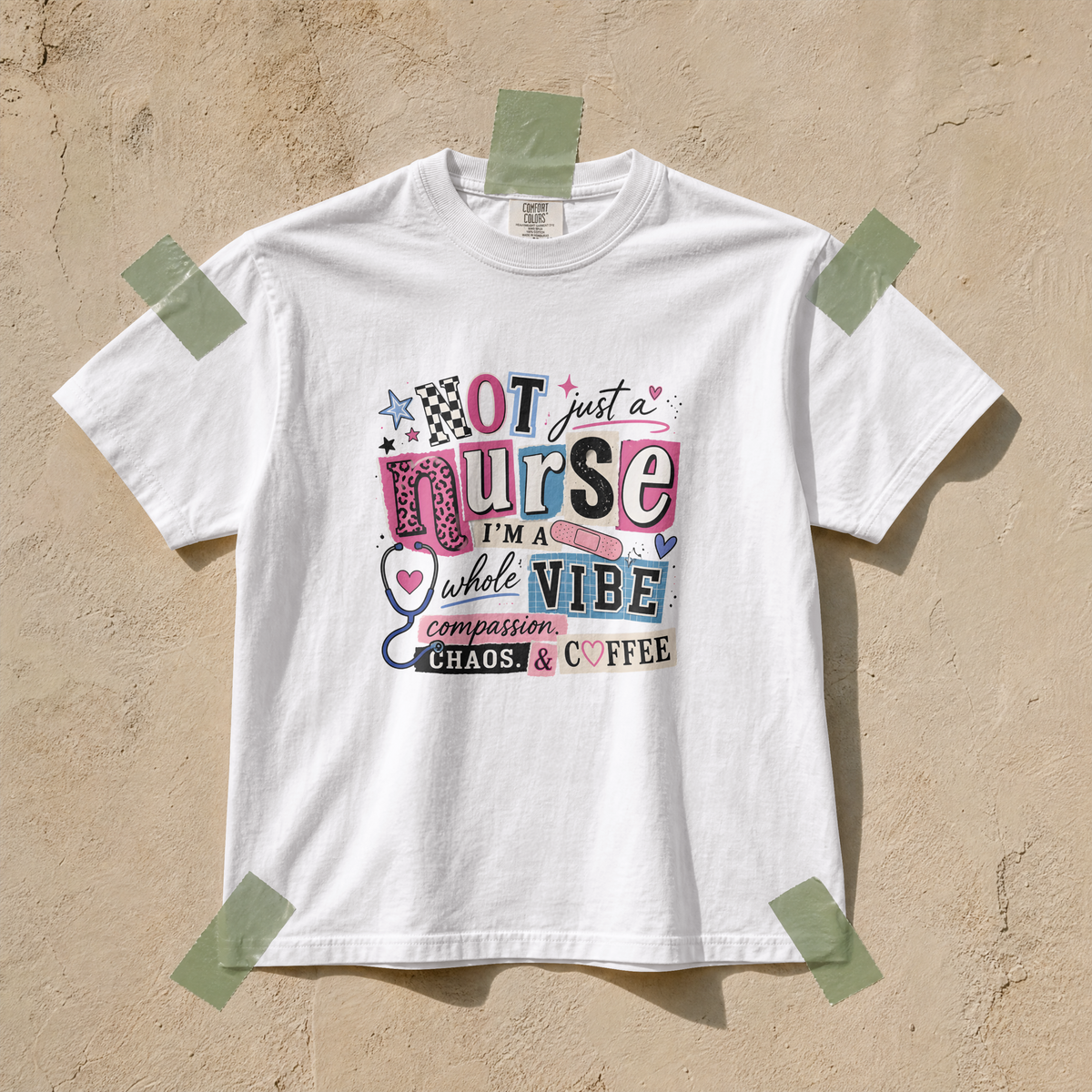 Not Just a Nurse I'm a Whole Vibe Funny Nurse T-Shirt