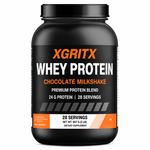 XGRITX Prime Build Whey Protein – Chocolate Milkshake | 24 g Protein