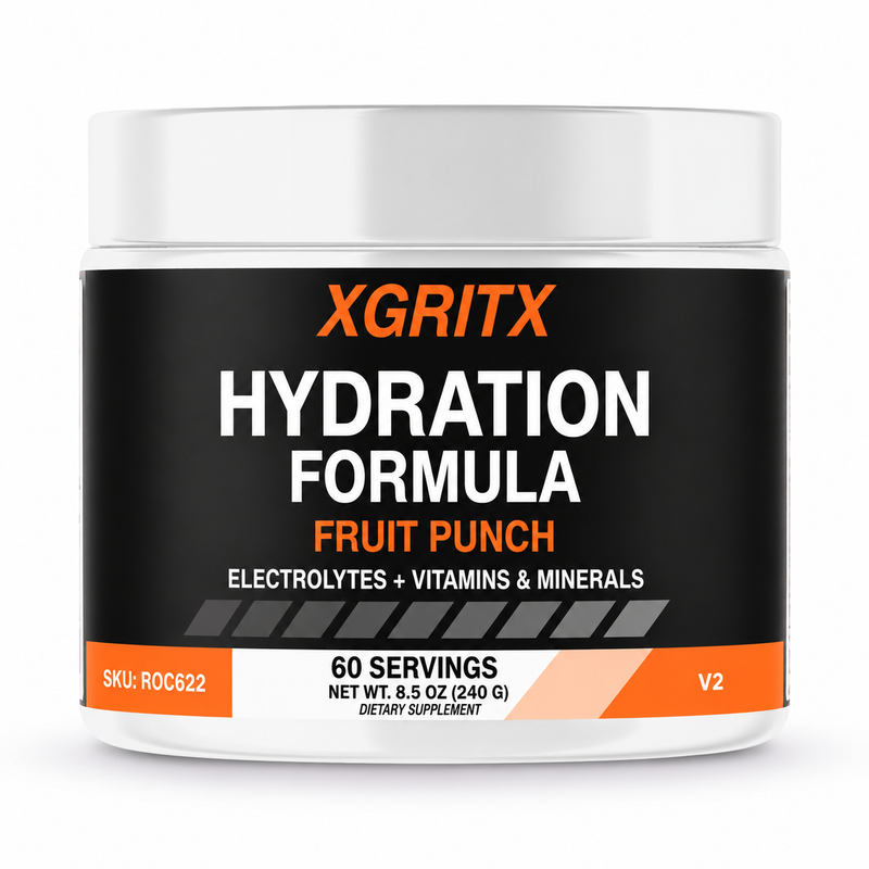 XGRITX Hydration Formula – Fruit Punch | Vitamins + Electrolytes