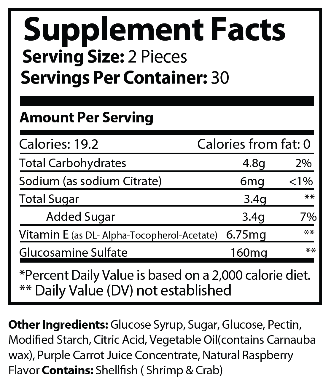 XGRITX Flex Force Joint Care Gummies – Glucosamine + Vitamin E | Raspberry