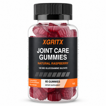 XGRITX Flex Force Joint Care Gummies – Glucosamine + Vitamin E | Raspberry