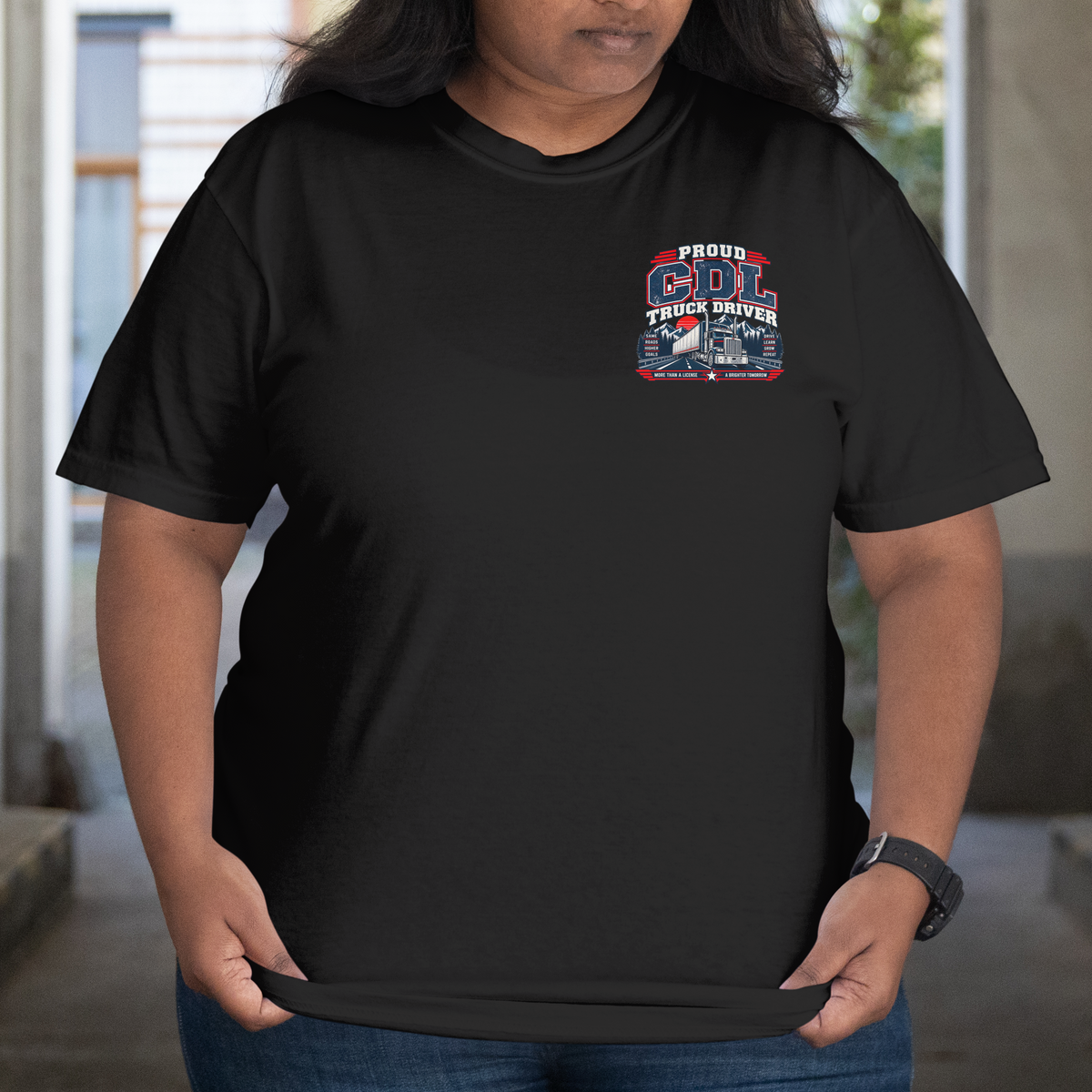 CDL Checklist T-Shirt — "Passed the Skills Test, Earned My CDL" Trucker Shirt