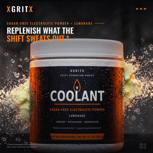 XGRITX COOLANT — replenish what the shift sweats out