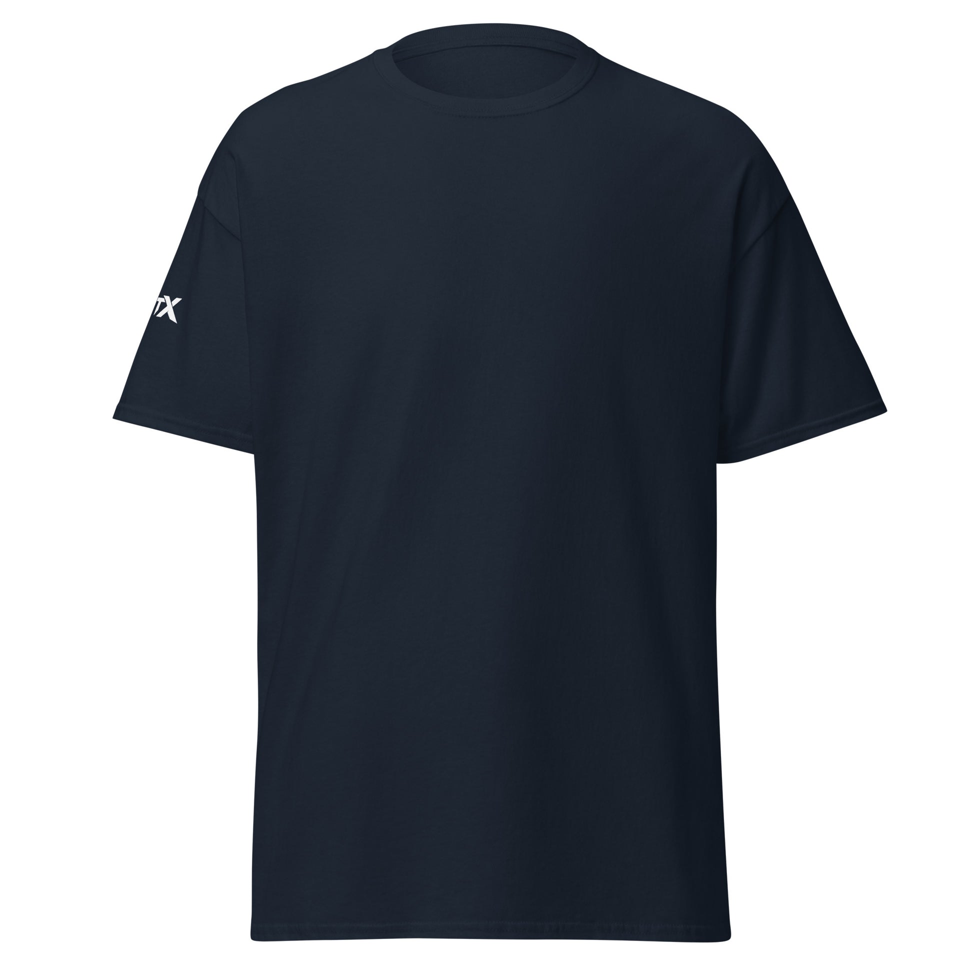 I'll Be in My Office heavy equipment operator T-shirt in navy, front view