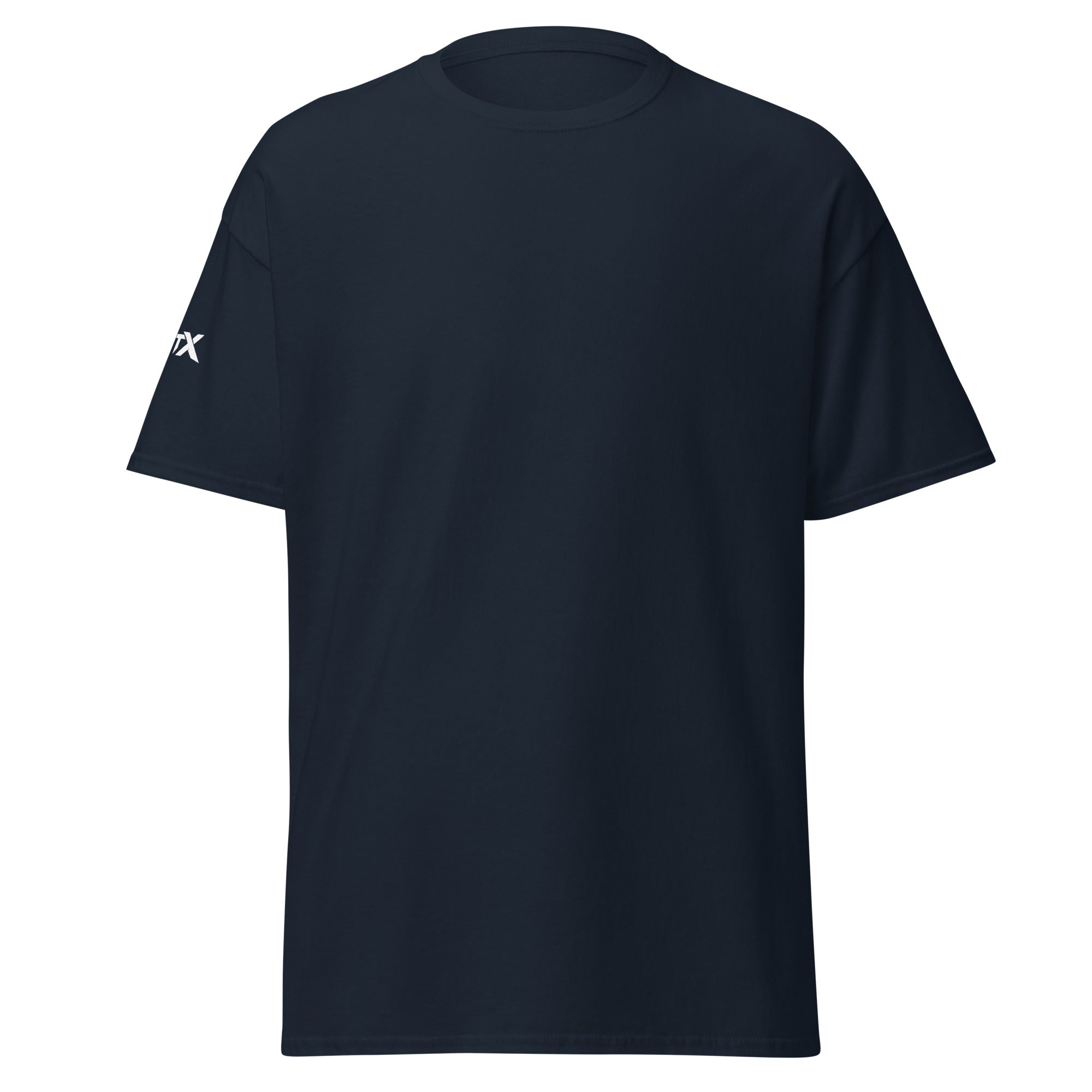 I'll Be in My Office heavy equipment operator T-shirt in navy, front view